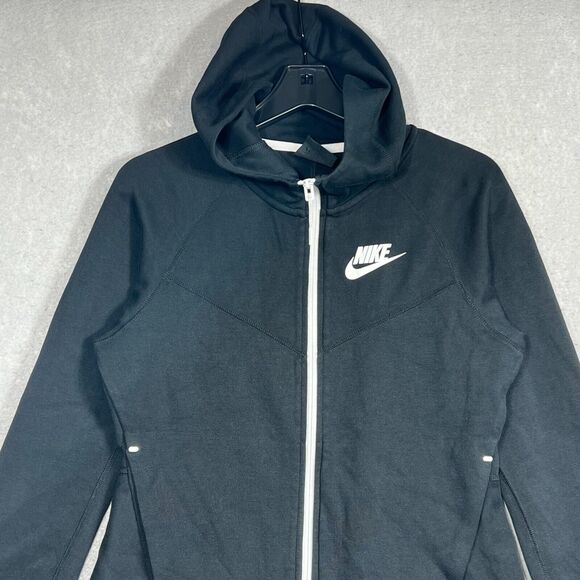 Nike Sportswear Tech Fleece Windrunner Black Hoodie Women’s Medium 930759-011 - Picture 2 of 11